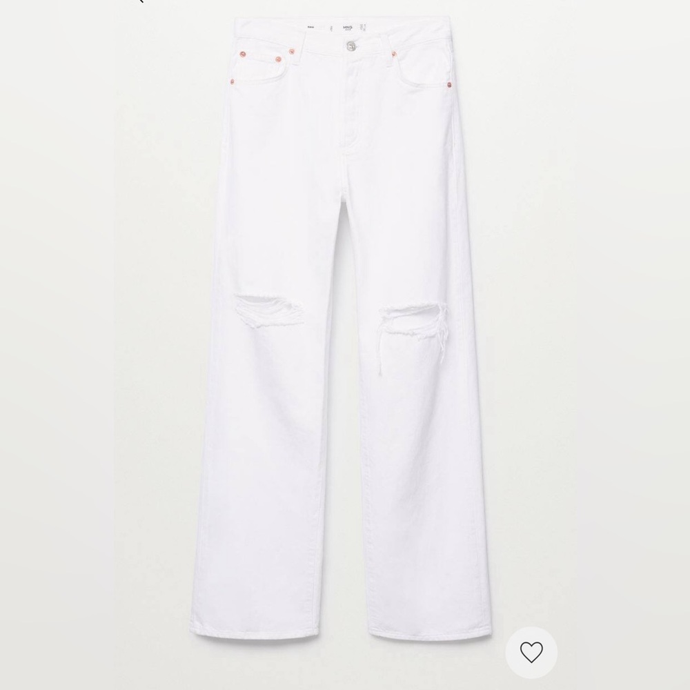 Mango High waist straight jeans